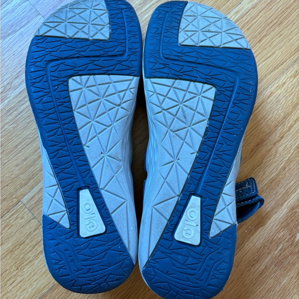 Earth Origins Navy Blue Velcro Strap Comfort Sandals - Picture 5 of 6